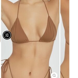 Riot Swim Set Bikini Top and bottom in the shade Brown Sugar